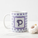 Recherche de pois gris tasses Monogramme