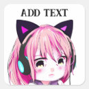 Recherche de chat de chibi autocollants Fille