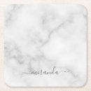 Recherche de marbre blanc moderne dessous de verres Nom