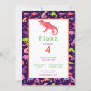 Recherche de dinosaure mignon invitations Filles