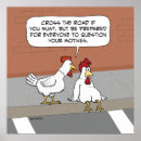 Zoek naar cartoon kip posters Humor