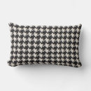 Recherche de pied de poule coussins Noir et blanc