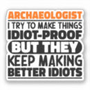Zoek naar archeologie stickers Professor