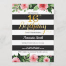 Zoek naar black floral invitations 16e verjaardag