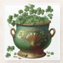 Recherche de shamrock dessous de verres Vert