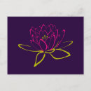 Recherche de symboles bouddhistes cartes postales Fleur