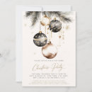 Recherche de noir et or noël invitations Minimaliste moderne