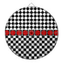 Recherche de damier jeux de fléchettes Rouge