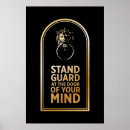 Zoek naar waakzaamheid posters Motivatie
