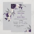 Recherche de violet foncé mariage invitations Plum purple