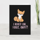 Recherche de renard kawaii vœux cartes Dessin
