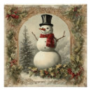 Zoek naar victoriaans kerstmis posters Sneeuwman