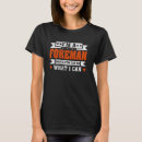 Zoek naar voorman tshirts Beroep