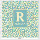 Recherche de de feuille autocollants Monogramme