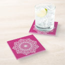 Recherche de mandala dessous de verres Rose