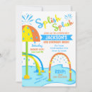 Recherche de partie de parc aquatique invitations À l'anniversaire du pool