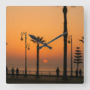 Recherche de murale de coucher du soleil horloges Plage