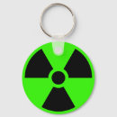 Recherche de symbole radioactif porteclés Rayonnement
