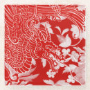 Recherche de le dragon dessous de verres Rouge