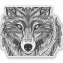 Zoek naar wolfs gezicht stickers Dier