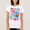 Recherche de motif géométrique moderne tshirts Rose