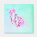 Recherche de ballerine rose magnets Aquarelle