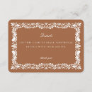 Recherche de orange brun invitations Bride