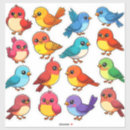 Recherche de oiseaux mignons autocollants Pour tous