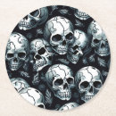 Recherche de crâne humain dessous de verres Jour des morts