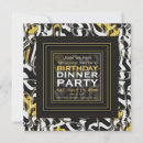 Recherche de de gala invitations Noir et or