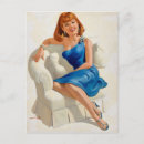 Recherche de vintage pinup cartes postales Belle