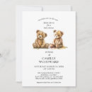 Recherche de nounours baby shower invitations Neutre