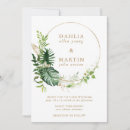 Recherche de tropical greenery mariage invitations Aquarelle