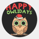 Recherche de oiseau heureux autocollants Noël