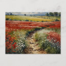 Recherche de fleur rouge cartes postales Été