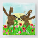 Recherche de lapin mignon horloges Floral