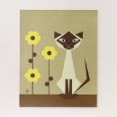 Recherche de chat siamois puzzles Fleurs