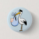 Zoek naar ooievaar buttons Jongen