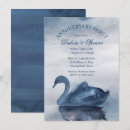 Recherche de cygne vintage invitations Couple