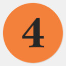 Recherche de numéro 4 autocollants Nombre