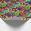 Recherche de motif intemporel papier cadeau Coloré