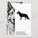 Recherche de silhouette de chien vœux cartes Berger allemand