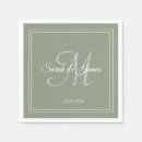 Recherche de vert mariage serviettes Simple