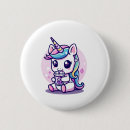 Zoek naar kawaii eenhoorn buttons Wees een eenhoorn