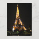 Recherche de tour eiffel la nuit cartes postales Lumières