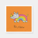 Zoek naar grappige cartoon servetten Rainbow