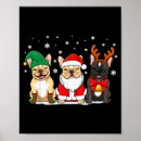 Recherche de bouledogue français posters Noël