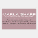 Recherche de rapport autocollants Sténographe