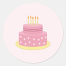 Zoek naar roze cake stickers Verjaardag