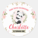 Recherche de anniversaire de panda autocollants Floral